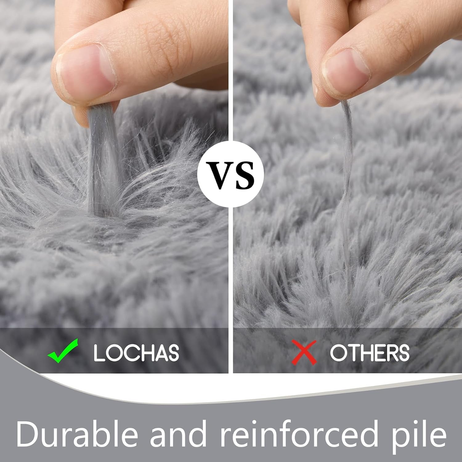 Fluffy Bedroom Rug 2.6' X 5.3', Shaggy Area Rug for Bedroom Bedside, Soft Oval Throw Rugs Carpet for Living Room Kids Girls Home Decor