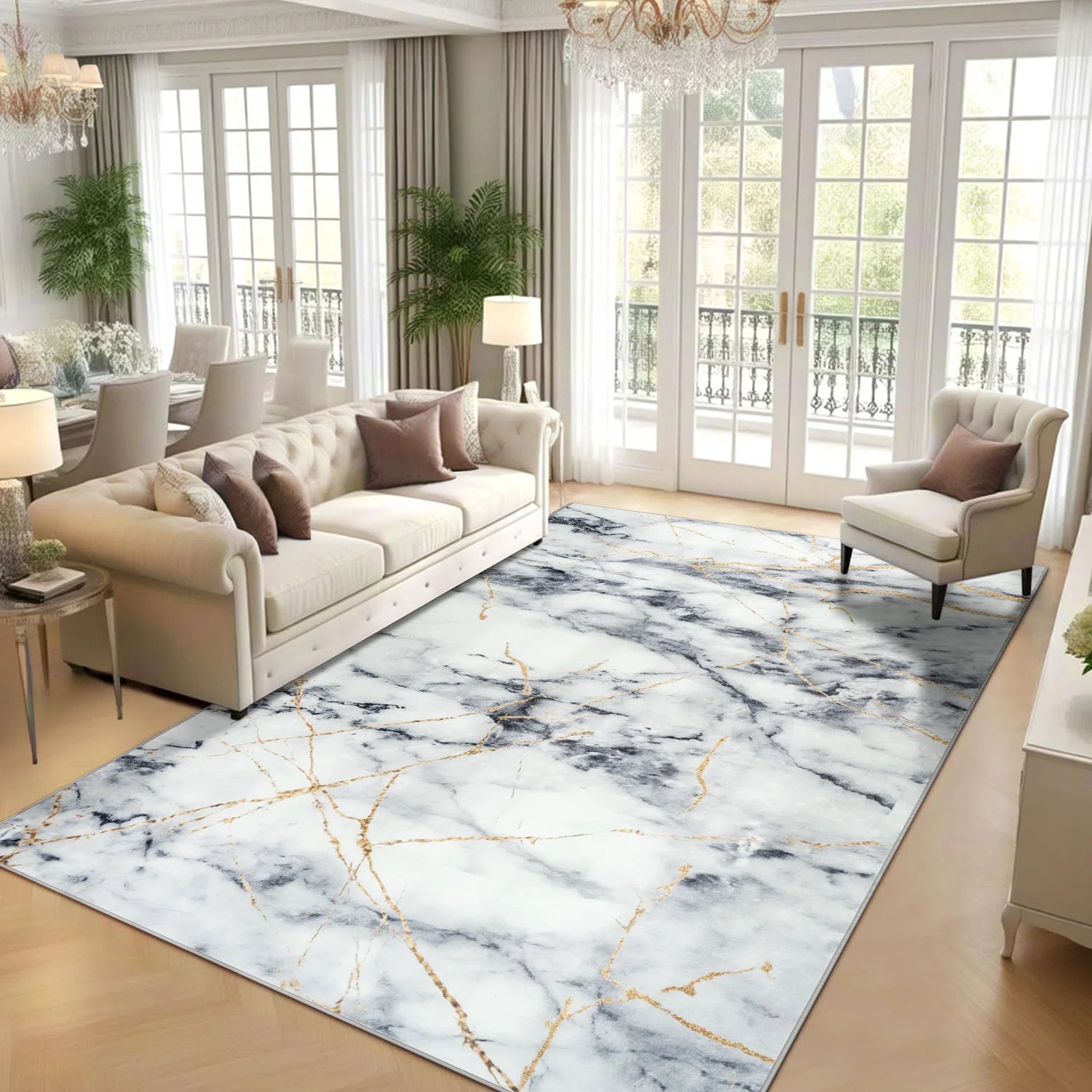 Soft Area Rug Fluffy Modern Flannel Rugs Floor Mat Large Size Carpet for Living Room Bedroom Home Decor